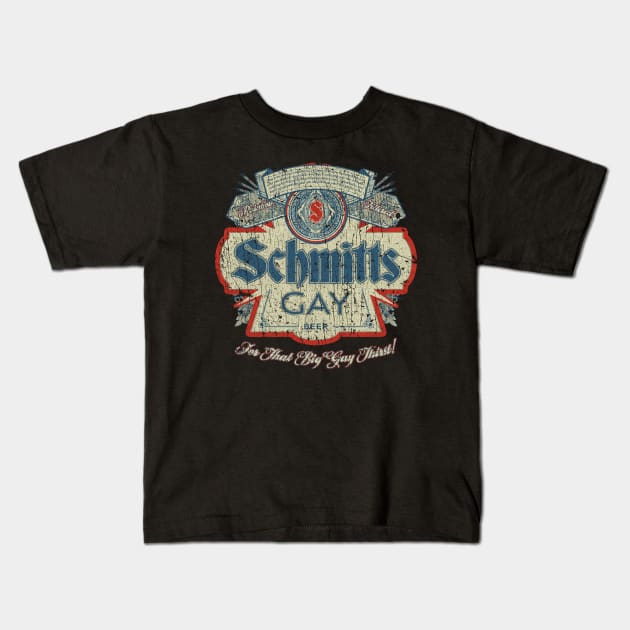 Schmitts Gay Beer 1991 Kids T-Shirt by JCD666